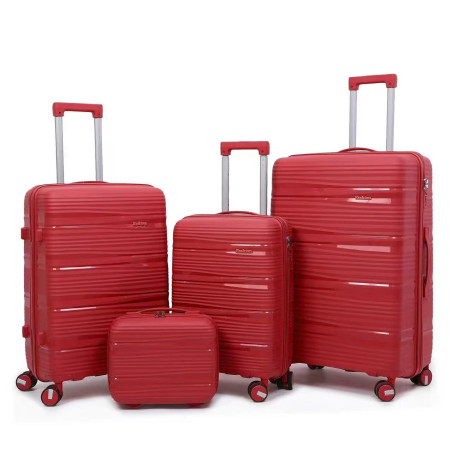 PP Zipper Box Foreign Trade Set Three Sets Four Trolley