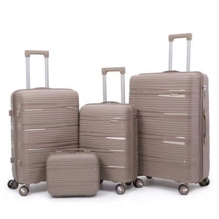 PP Zipper Box Foreign Trade Set Three Sets Four Trolley