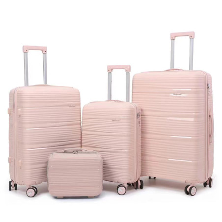 PP Zipper Box Foreign Trade Set Three Sets Four Trolley